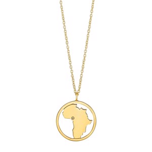Nordahl Jewellery - TIML Africa halskæde i forgyldt sølv 225 130-3
